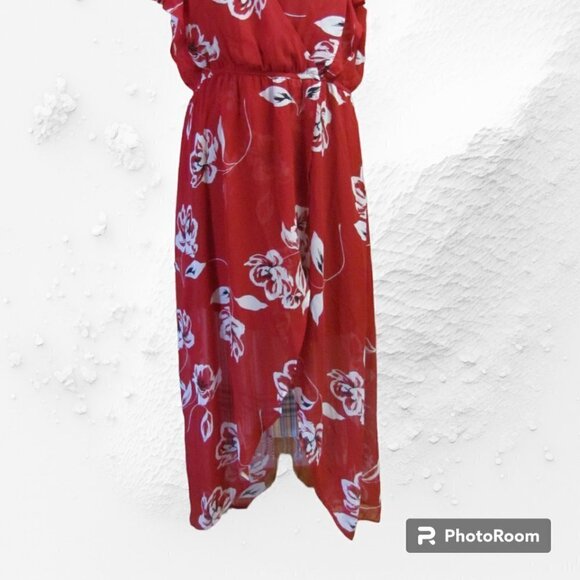 MAURICES  LADIES MAXI CAP SLEEVED DRESS - Picture 2 of 7